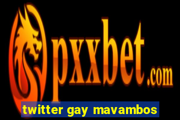 twitter gay mavambos